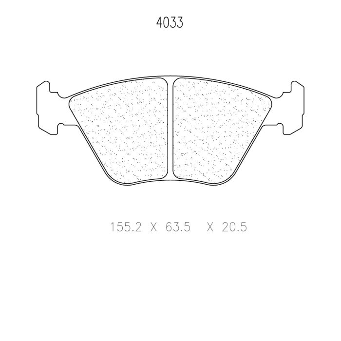 cl brakes 4033 brake pads clb4033_c