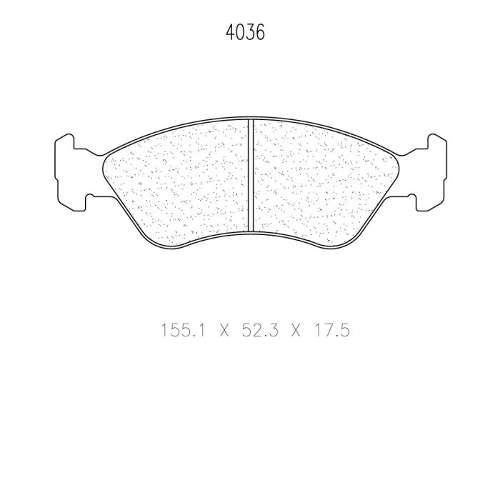 cl brakes 4036 brake pads clb4036_c