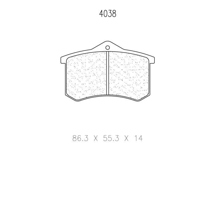 cl brakes 4038 brake pads clb4038_c