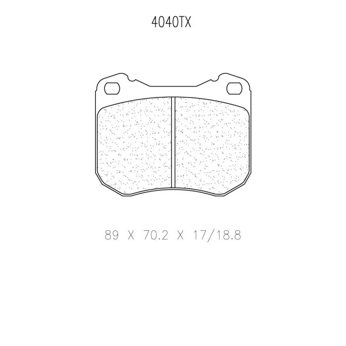 cl brakes 4040t18 brake pads clb4040t18_c