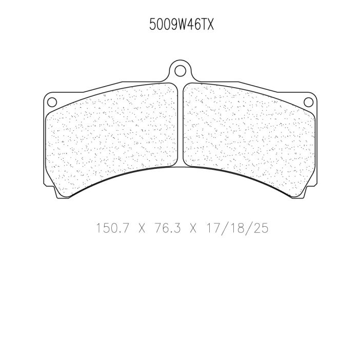 cl brakes 5009w46t25 brake pads clb5009w46t25_c