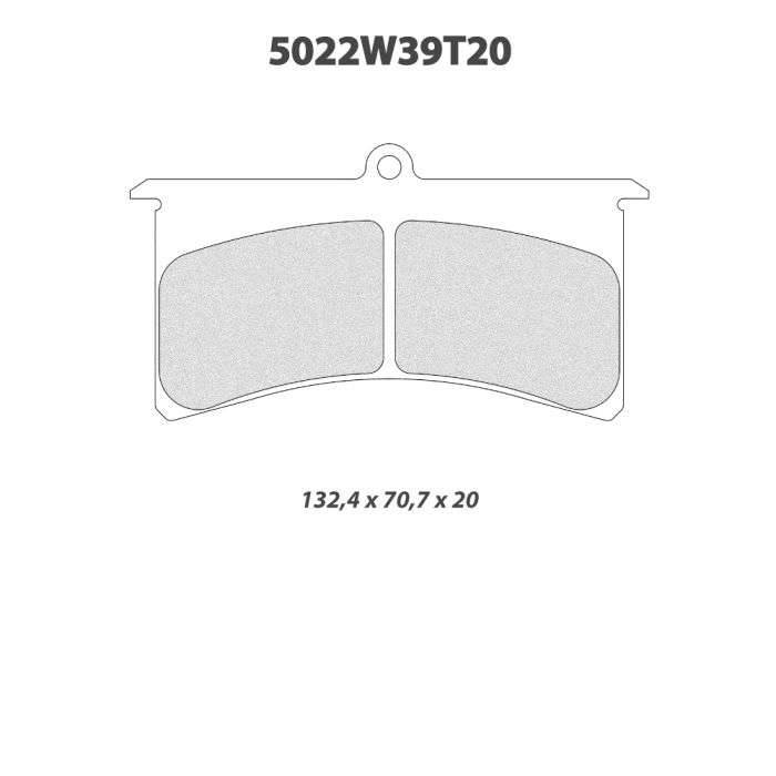 cl brakes 5022w39t20 brake pads clb5022w39t20_c