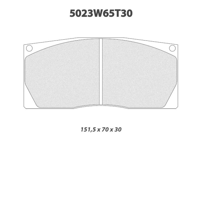 cl brakes 5023w65t30 brake pads clb5023w65t30_c