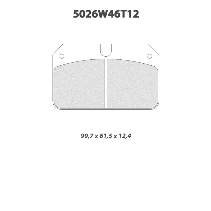 cl brakes 5026w46t12 brake pads clb5026w46t12_c