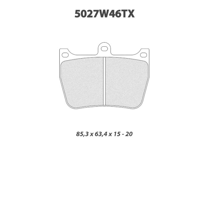 cl brakes 5027w46t15 brake pads clb5027w46t15_c