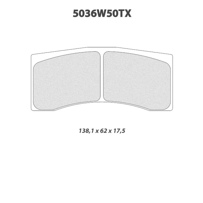 cl brakes 5036w50t17 5 brake pads clb5036w50t17 5_c