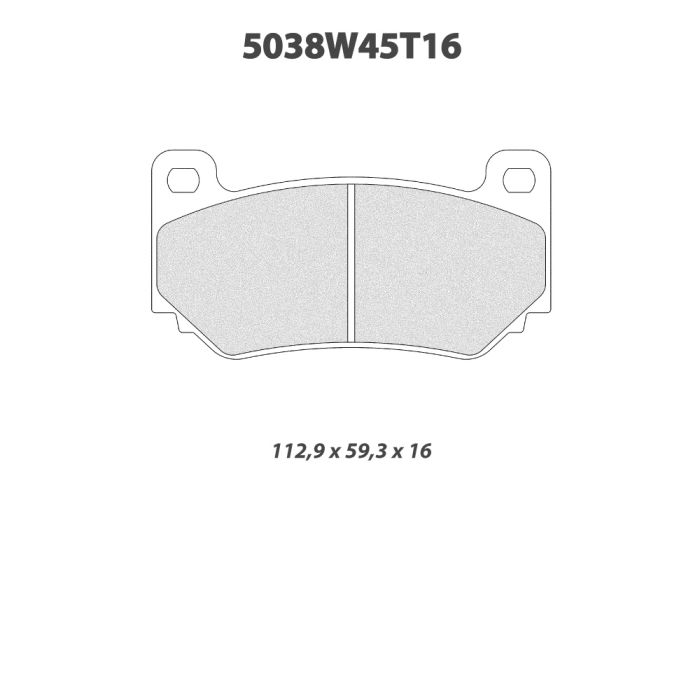 cl brakes 5038w45t16 brake pads clb5038w45t16_c