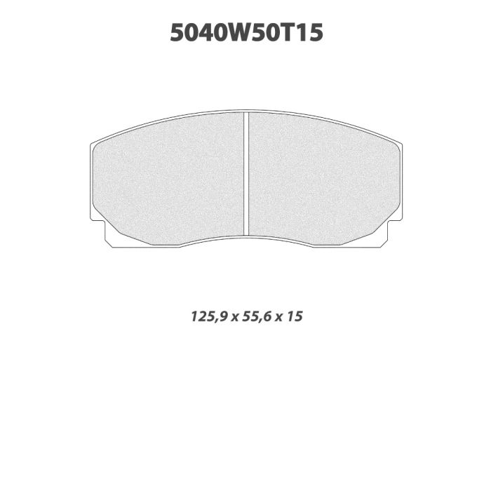cl brakes 5040w50t15 brake pads clb5040w50t15_c