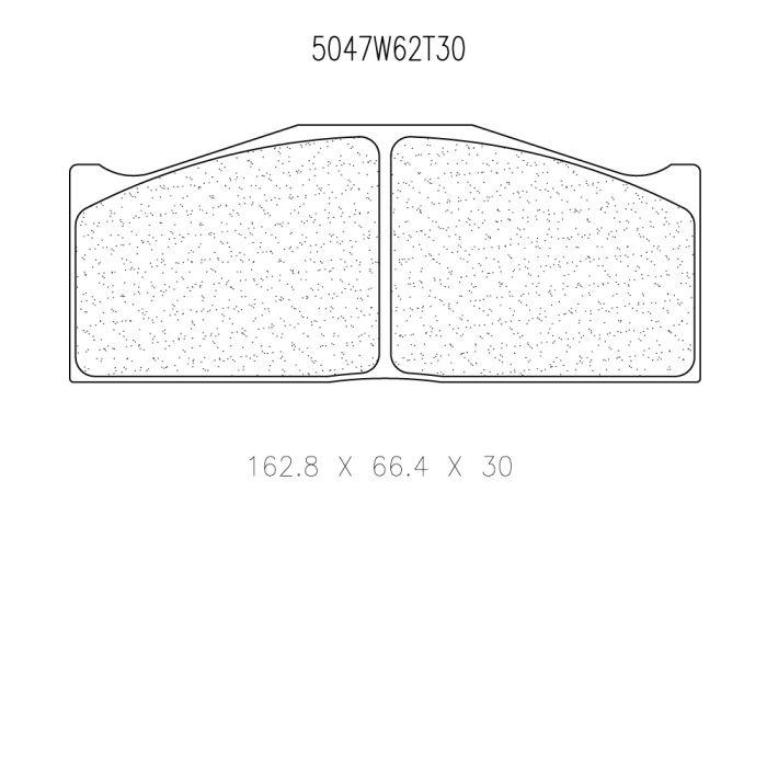 cl brakes 5047w62t30 brake pads clb5047w62t30_c