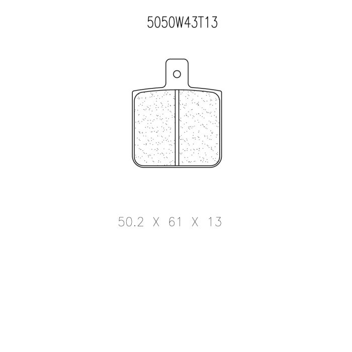 cl brakes 5050w43t13 brake pads clb5050w43t13_c