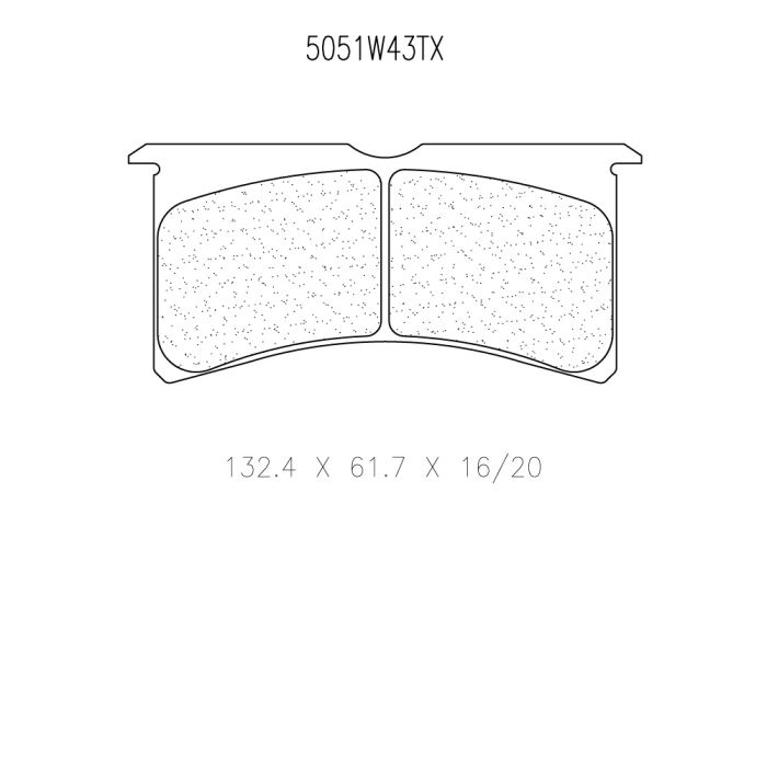 cl brakes 5051w43t13 brake pads clb5051w39t16_c