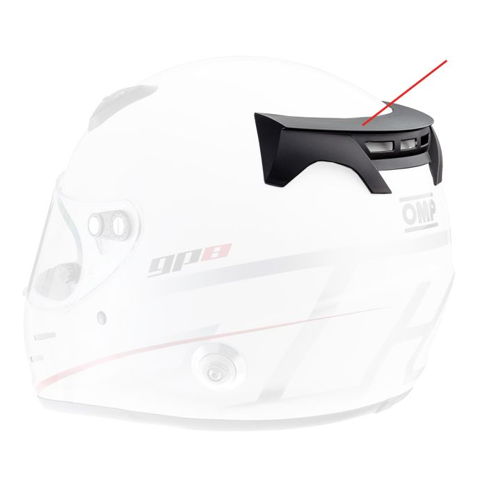 omp racing rear spoiler for gp8 kj8 helmets ompsc172_c