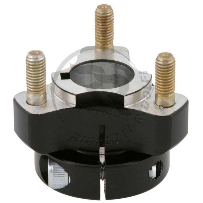 righetti ridolfi wheel hub d 25mm l 40mm key 6mm black aluminium rigk722n