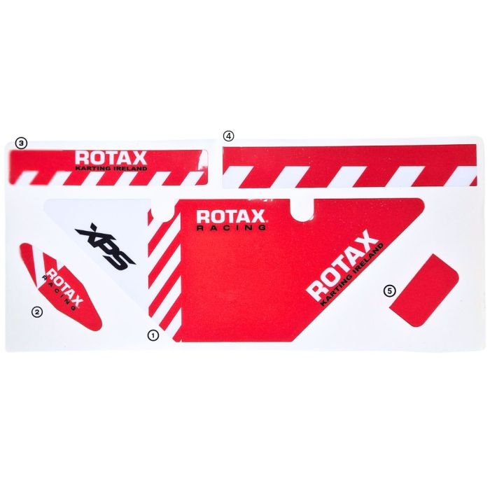 Rotax MicroMini MAX Engine Radiator Stickers kit