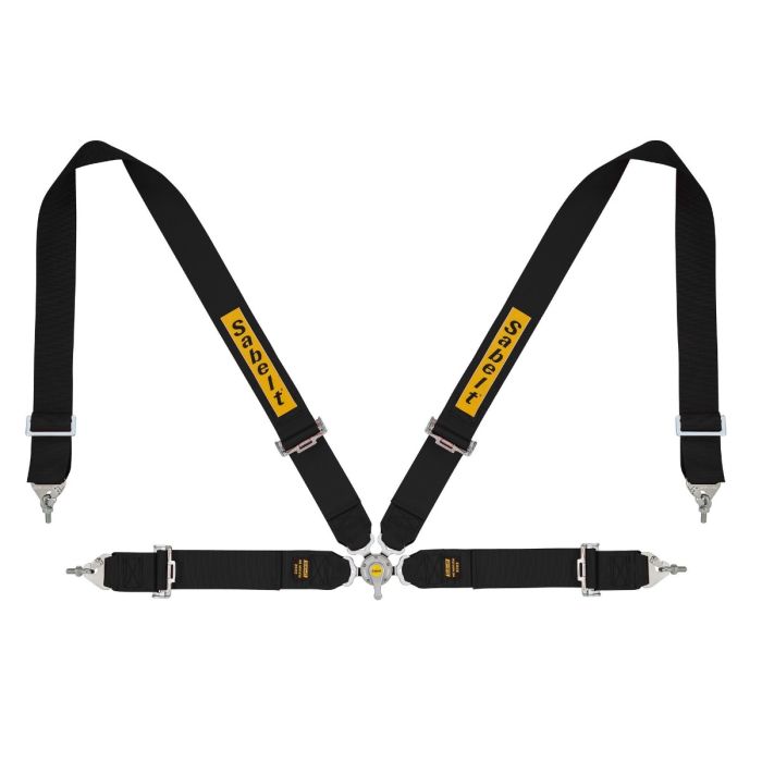 Steel Series Saloon 4 Point Harness - Black
