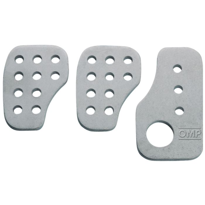 SET 3 RACING PEDALS SILVER