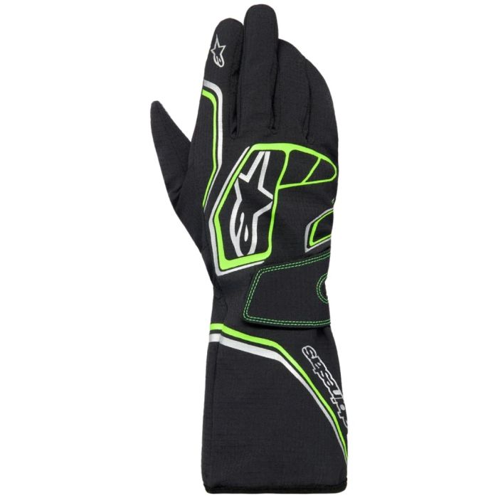 Tempest V3 Waterproof Gloves - Black/Flou. Green 
