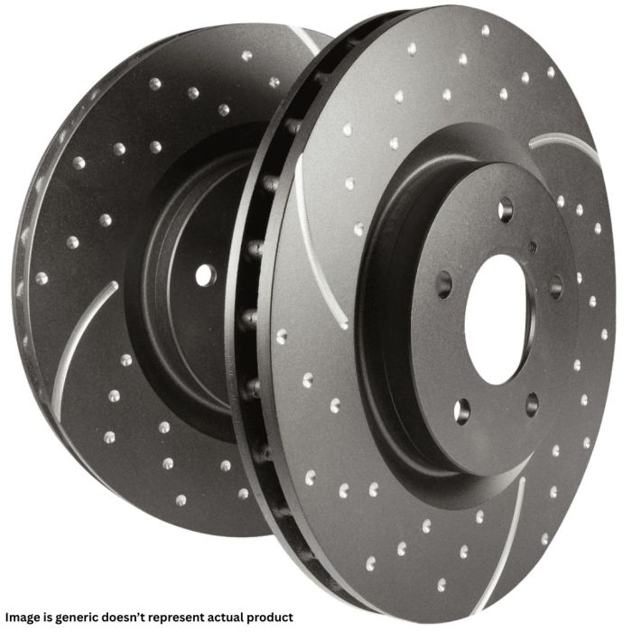 Turbo Grooved Brake Discs (Pair) - GD1153