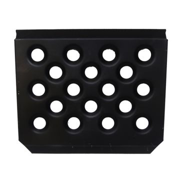 grp4 fabrications alloy navigators footrest pyramid type black grp4081