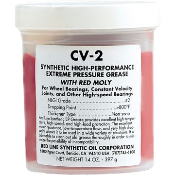 red line cv 2 grease with moly pot 397g red80401