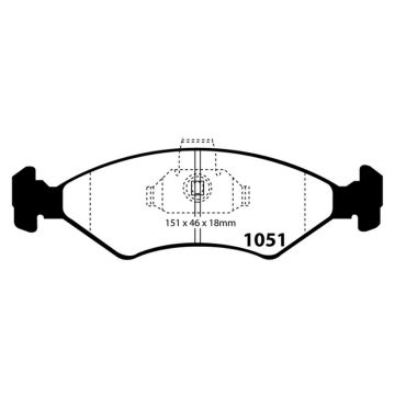 Ford Yellowstuff Front Brake Pads - DP41051R