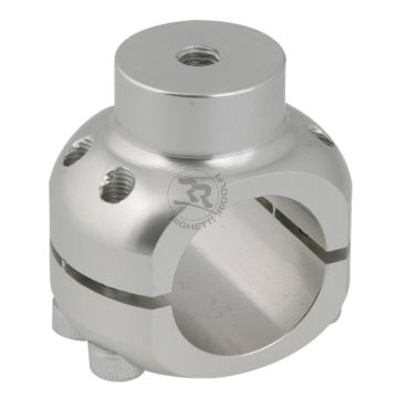 Aluminium Clamp - Hole 30mm - Silver
