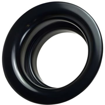 Aluminium Air Inlet Black Anodised Trumpet