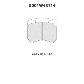 5001W43T14 Brake Pads