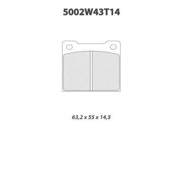 5002W43T14.5 Brake Pads