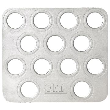 CO-DRIVER S FOOTREST IN SANDBLASTED ALUMINIUM