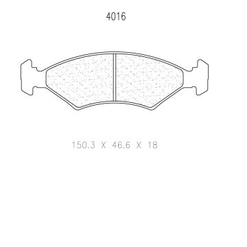 cl brakes 4016 brake pads clb4016_c