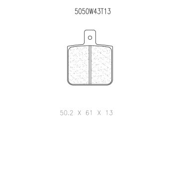 cl brakes 5050w43t13 brake pads clb5050w43t13_c