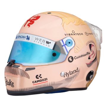 Mini Helmet - Valtteri Bottas Alfa Romeo F1 Team Stake 2023 - Bahrain Limited Edition

