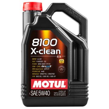 8100 X Clean 5W/40 Engine Oil - 5ltr