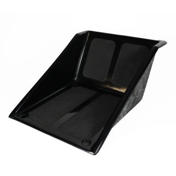 Co-Drivers Black GRP Footrest (W-345mm x H- 195mm x D - 470 mm)