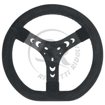 righetti ridolfi suede steering wheel black colour 320mm senior rigk108c n