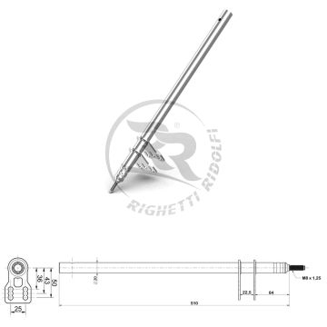 righetti ridolfi steering column m8x510mm rigkp107a