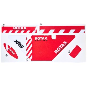 Rotax MicroMini MAX Engine Radiator Stickers kit