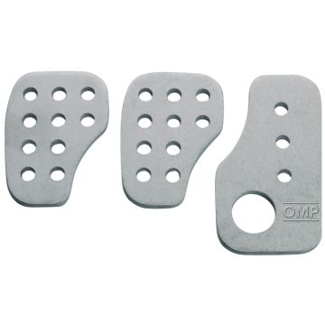 SET 3 RACING PEDALS SILVER