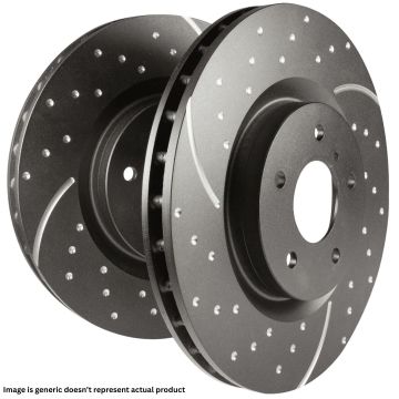 Turbo Grooved Brake Discs (Pair) - GD1153